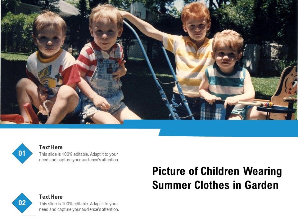 Picture_Of_Children_Wearing_Summer_Clothes_In_Garden_Ppt_PowerPoint_Presentation_Show_Introduction_PDF_Slide_1.jpg