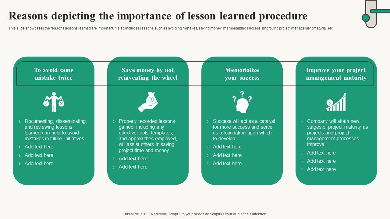 Reasons_Depicting_The_Importance_Of_Lesson_Learned_Procedure_Icons_PDF_Slide_1.jpg