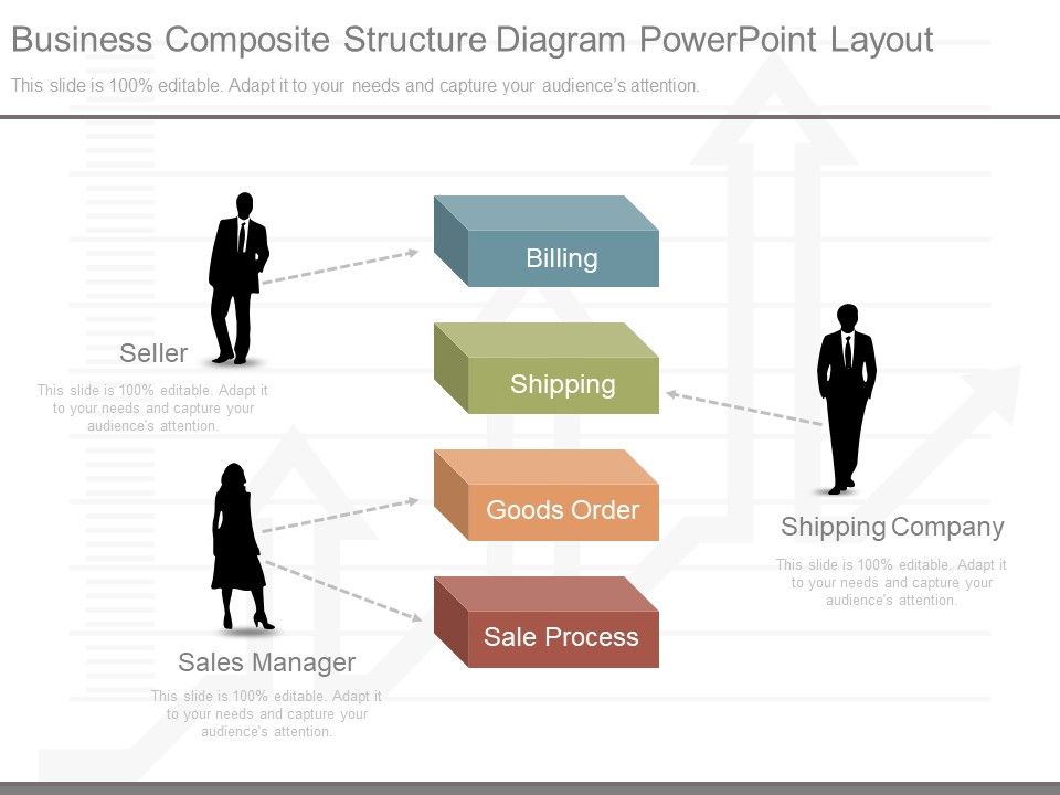 Business Composite Structure Diagram Powerpoint Layout