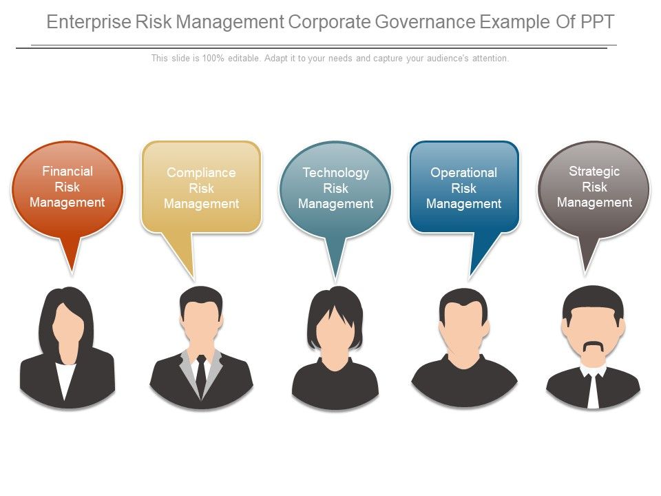 Enterprise Risk Management Corporate Governance Example Of Ppt