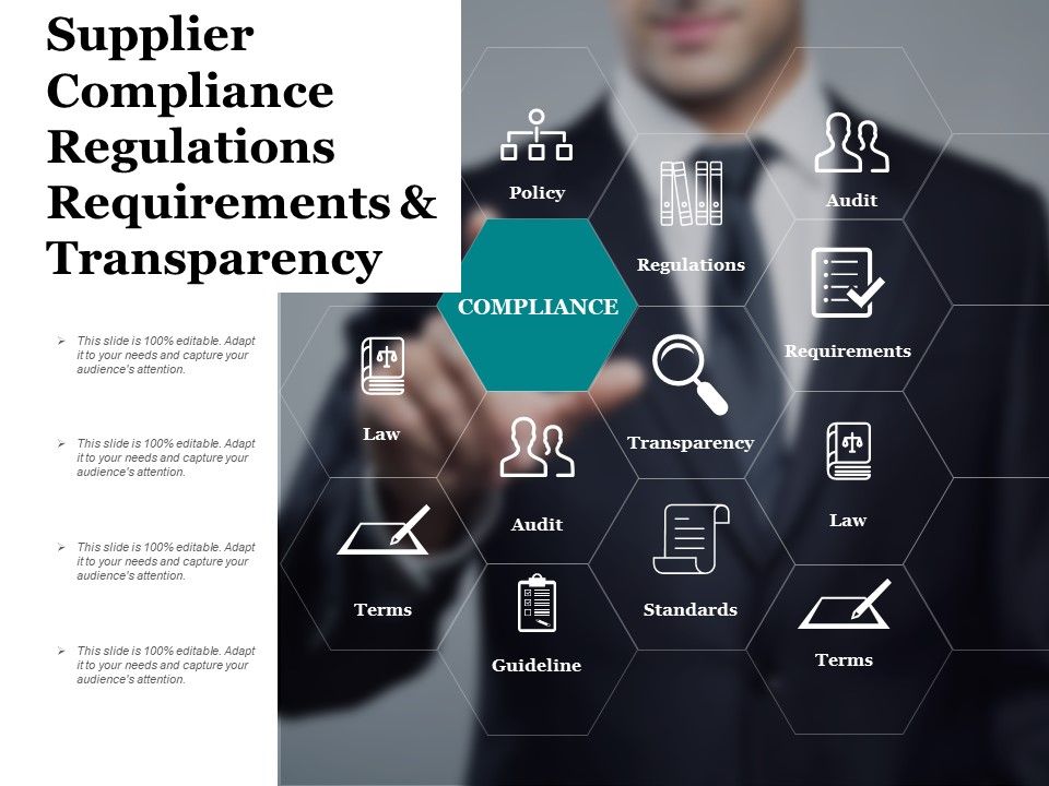 Supplier_Compliance_Regulations_Requirements_And_Transparency_Ppt_PowerPoint_Presentation_Inspiration_Brochure_Slide_1.jpg