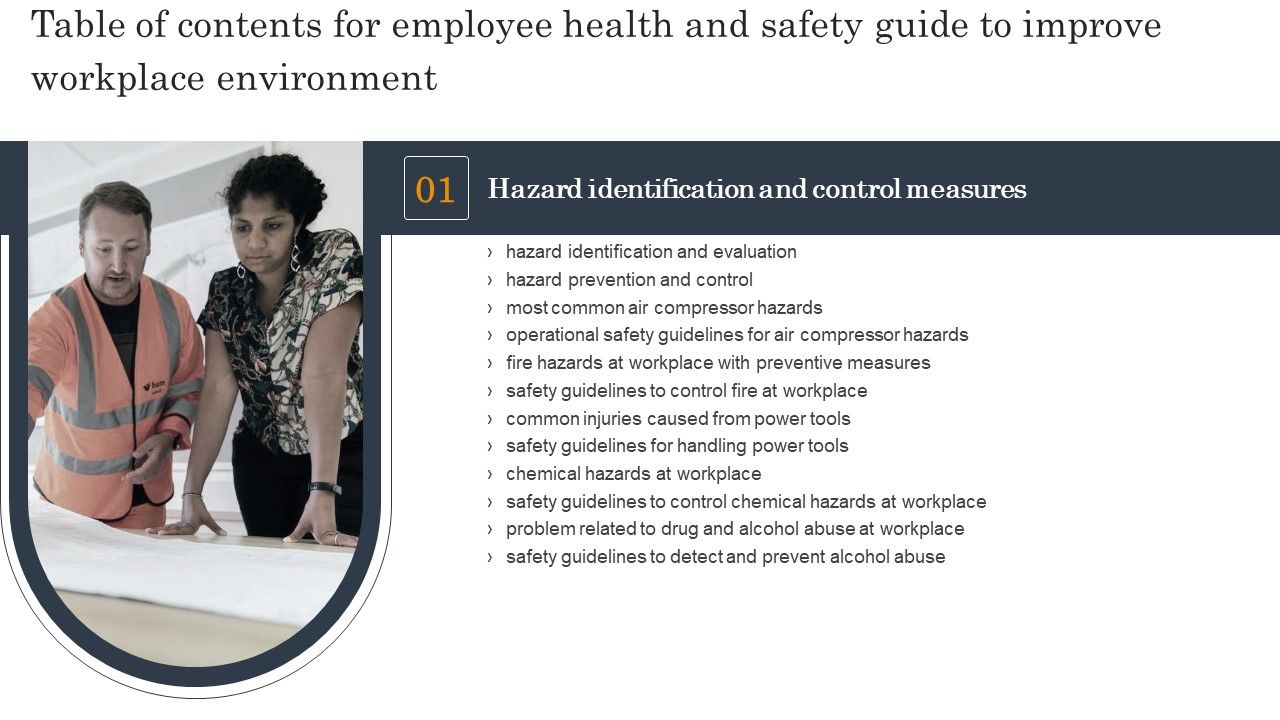 Table_Of_Contents_For_Employee_Health_And_Safety_Guide_To_Improve_Workplace_Environment_Portrait_PDF_Slide_1.jpg