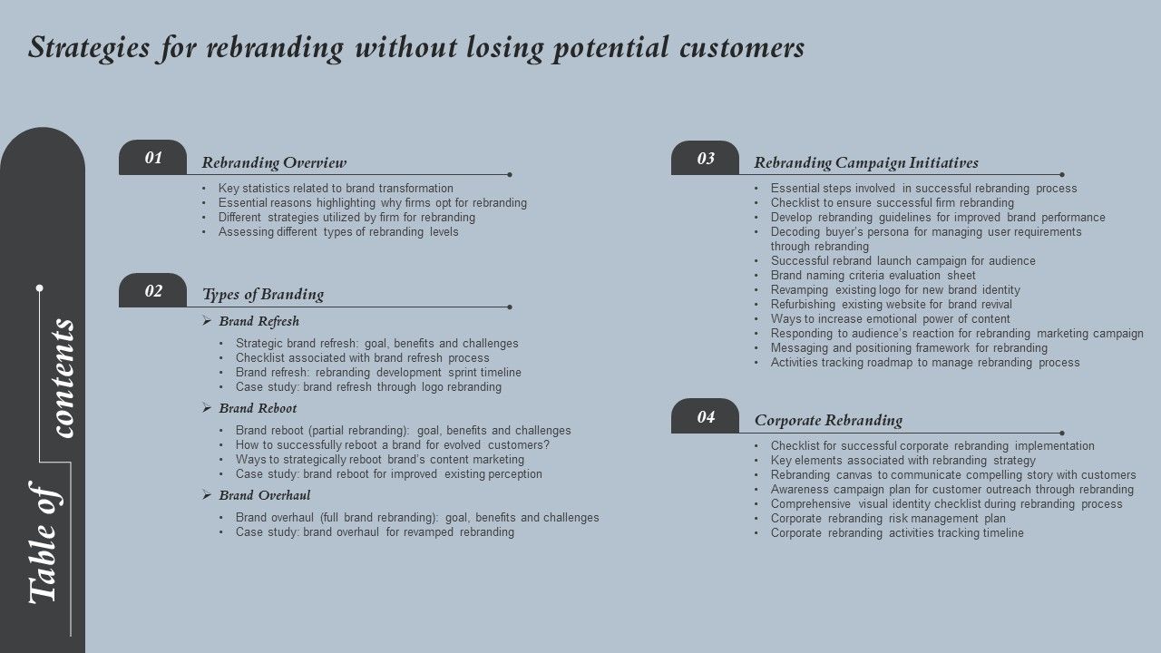 Table_Of_Contents_Strategies_For_Rebranding_Without_Losing_Potential_Customers_Icons_PDF_Slide_1.jpg