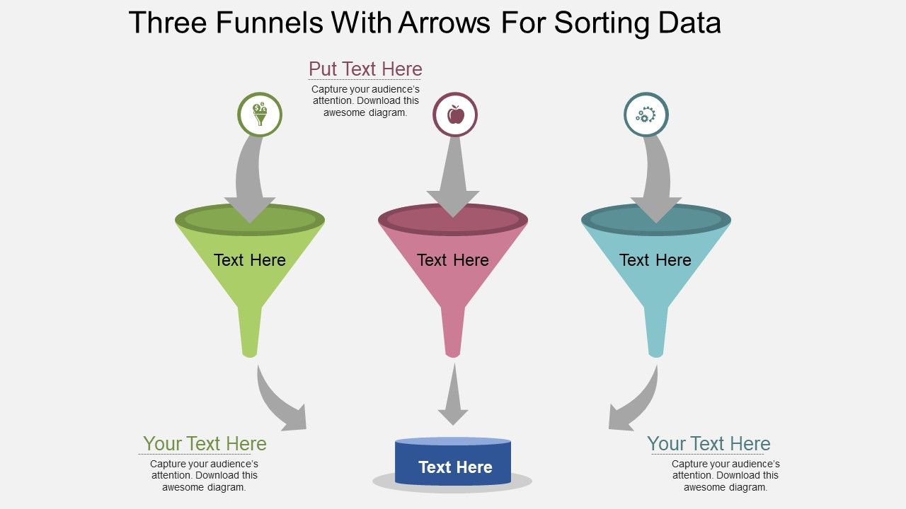 Three_Funnels_With_Arrows_For_Sorting_Data_Powerpoint_Template_Slide_1.jpg