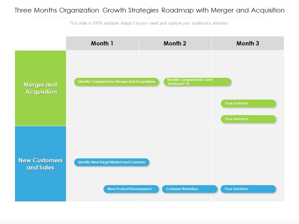 Three_Months_Organization_Growth_Strategies_Roadmap_With_Merger_And_Acquisition_Microsoft_Slide_1.jpg