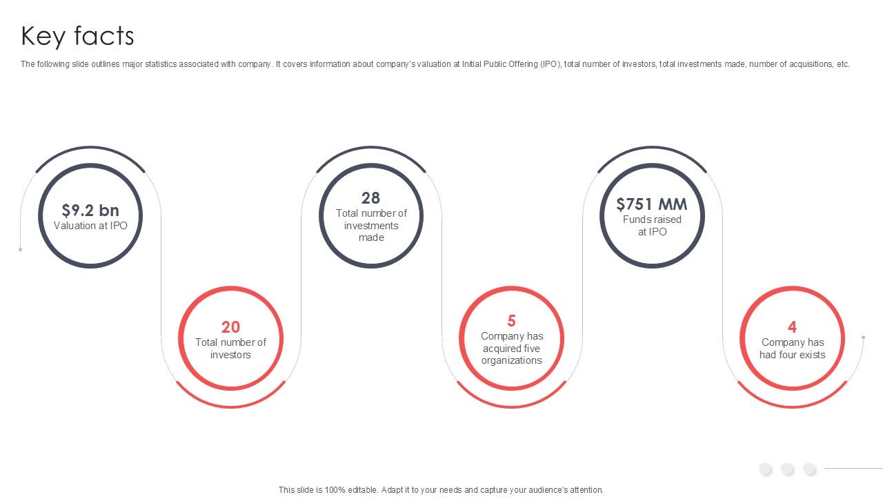Key Facts Virtual Meeting Investor Funding Elevator Pitch Deck PPT PowerPoint