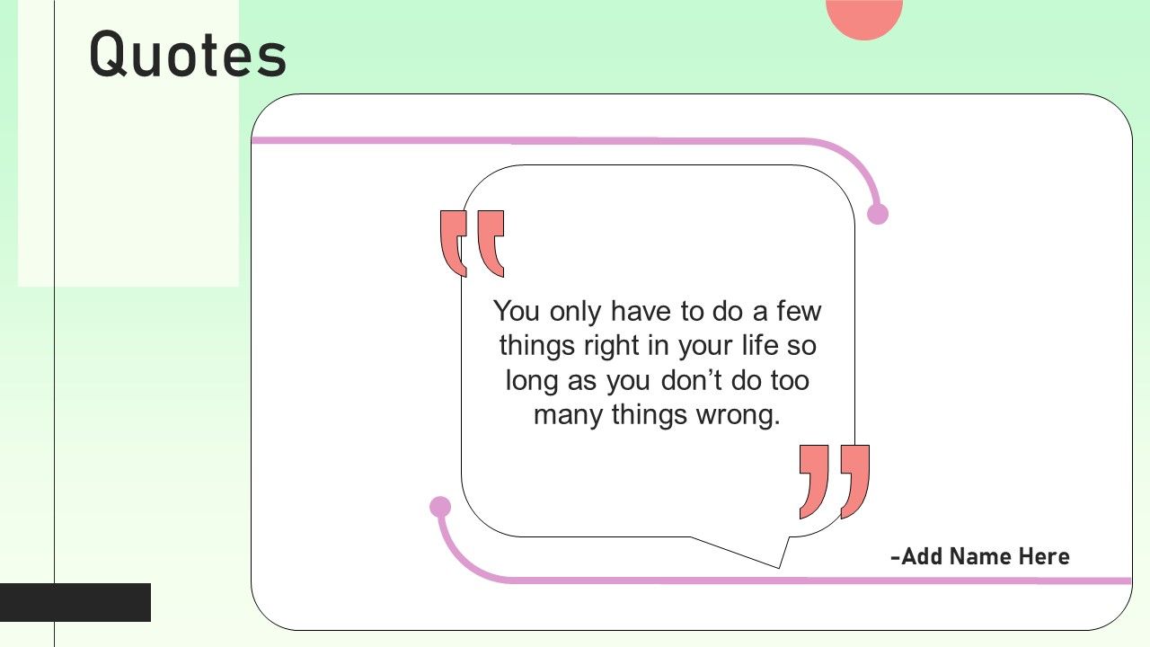 Quotes Value Based Investor Financing Pitch Deck Mockup Pdf