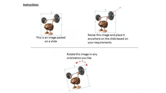 0814 Stock Photo 3d Brain Working Out Conceptual Image PowerPoint Slide