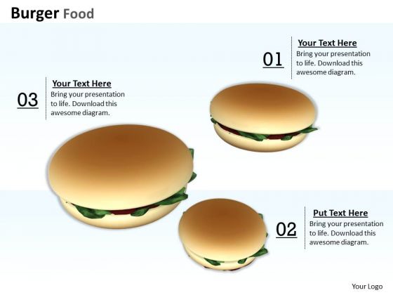 0814 Stock Photo Image Of Burgers Junk Food PowerPoint Slide
