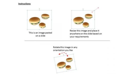 0814 Stock Photo Image Of Burgers Junk Food PowerPoint Slide