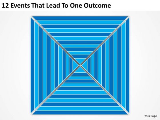 12 Events That Lead To One Outcome Ppt Business Plans Outline PowerPoint Templates