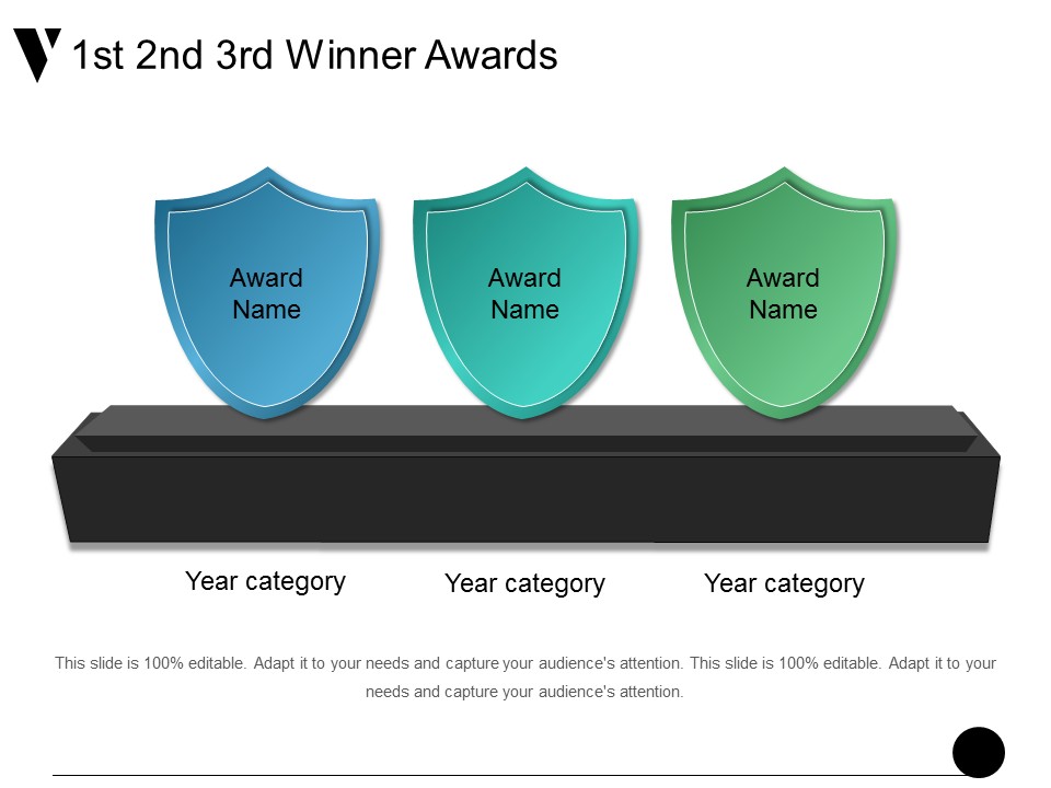 1St 2Nd 3Rd Winner Awards Ppt PowerPoint Presentation Ideas Vector