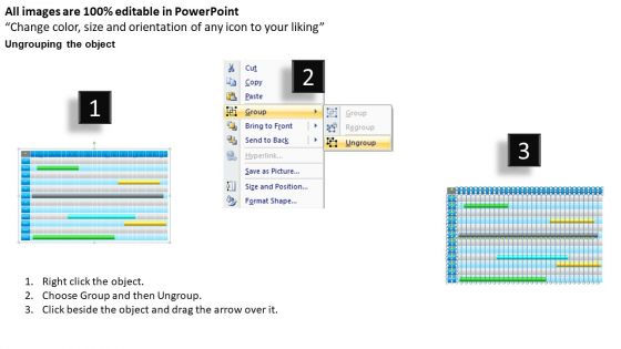 1 Year Planning Gantt Chart PowerPoint Slides Gantt Ppt Templates