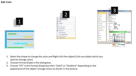 1 Year Planning Gantt Chart PowerPoint Slides Gantt Ppt Templates