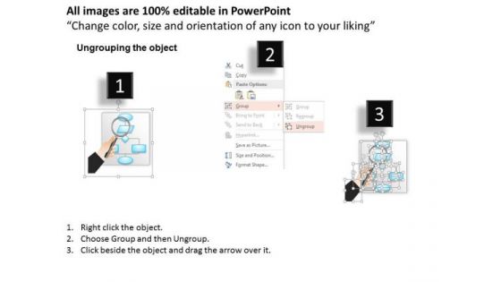 1 Flow Chart With Magnifying Glass Showing Algorithm Analysis Ppt Slide