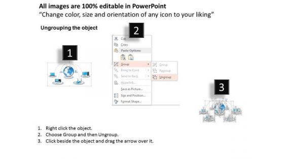 1 Global Communication With Interconnected Devices Connected To A Centralized Cloud Ppt Slides