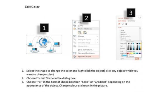 1 Global Communication With Interconnected Devices Connected To A Centralized Cloud Ppt Slides