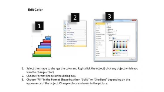 1 To 7 Step Process Diagram For PowerPoint Ppt Slides
