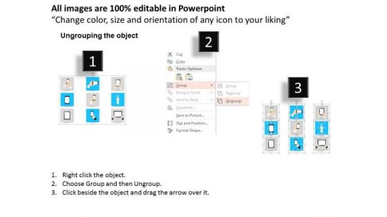 1 Various Mobile Cellular And Tablet Ipad Figure Gestures And Finger Motions Ppt Slide