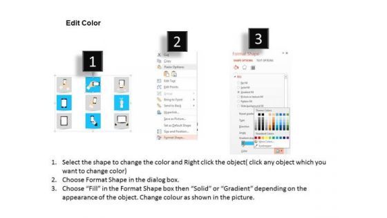 1 Various Mobile Cellular And Tablet Ipad Figure Gestures And Finger Motions Ppt Slide