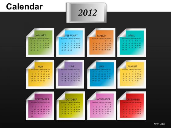 2012 Calendar PowerPoint Slides