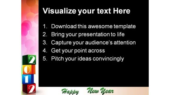 2012 Colorful Blocks Abstract PowerPoint Templates And PowerPoint Backgrounds 1211