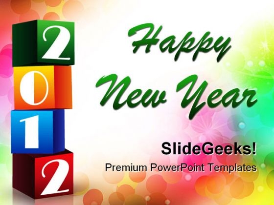 2012 Colorful Blocks Abstract PowerPoint Templates And PowerPoint Backgrounds 1211