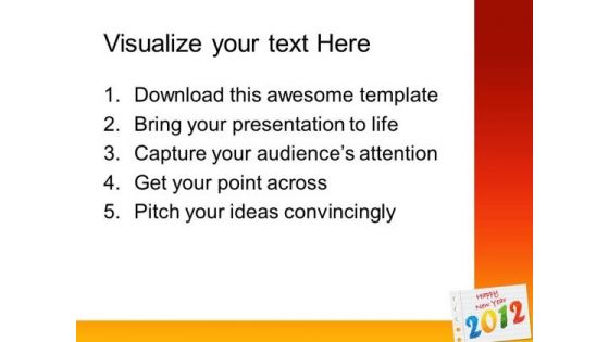 2012 Happy New Year Abstract PowerPoint Templates And PowerPoint Themes 0212