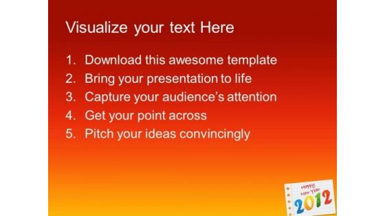 2012 Happy New Year Abstract PowerPoint Templates And PowerPoint Themes 0212