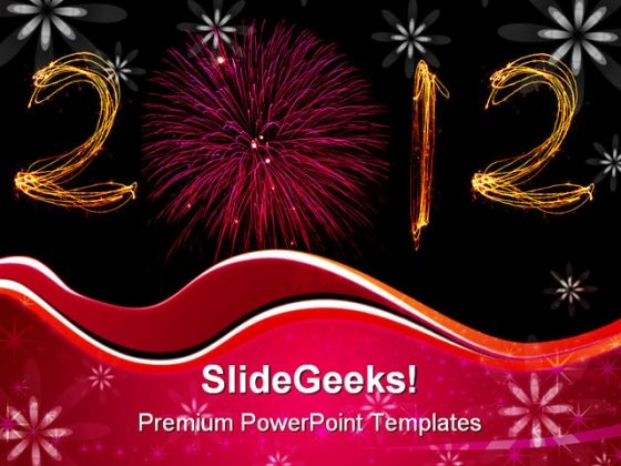 2012 Sparklers Background PowerPoint Templates And PowerPoint Backgrounds 1011