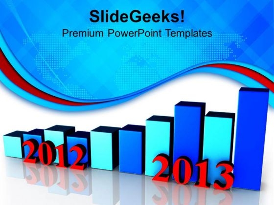 2012 To 2013 Business Growth Per Year PowerPoint Templates Ppt Backgrounds For Slides 1212