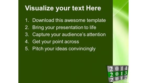 2013 Blocks New Year Concept PowerPoint Templates Ppt Backgrounds For Slides 1112