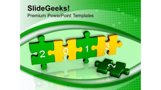 2013 Jigsaw Puzzles Business Concept PowerPoint Templates Ppt Backgrounds For Slides 0113