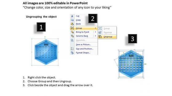 2013 May Calendar PowerPoint Slides Ppt Templates