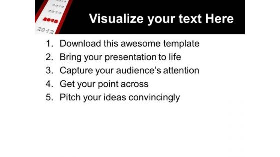 2013 New Year Ahead Business PowerPoint Templates Ppt Backgrounds For Slides 1112
