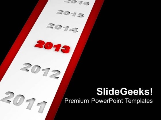 2013 New Year Ahead Business PowerPoint Templates Ppt Backgrounds For Slides 1112