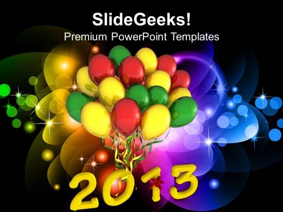 2013 New Year Celebration Events PowerPoint Templates Ppt Backgrounds For Slides 1212