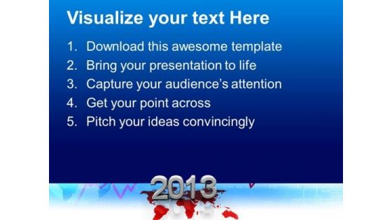 2013 New Year Earth PowerPoint Templates Ppt Background For Slides 1112