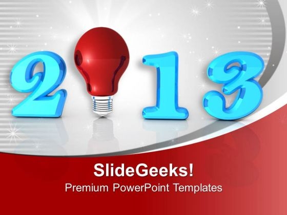 2013 New Year Innovation Business PowerPoint Templates Ppt Backgrounds For Slides 0113