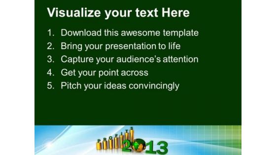 2013 New Year Profits Success Business PowerPoint Templates Ppt Background For Slides 1112
