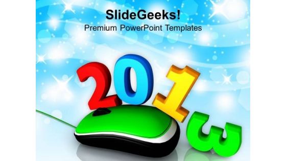 2013 With Mouse Celebration Holidays PowerPoint Templates Ppt Backgrounds For Slides 1212