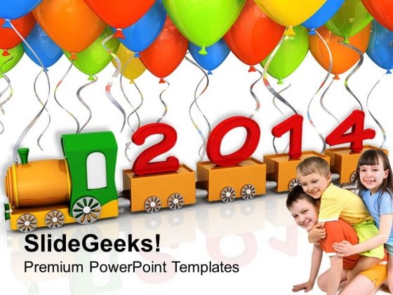 2014 New Year Education PowerPoint Template 1113
