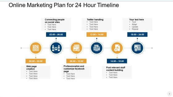 24 Hr Period Timeline For Various Activities Manufacturing Marketing Ppt PowerPoint Presentation Complete Deck