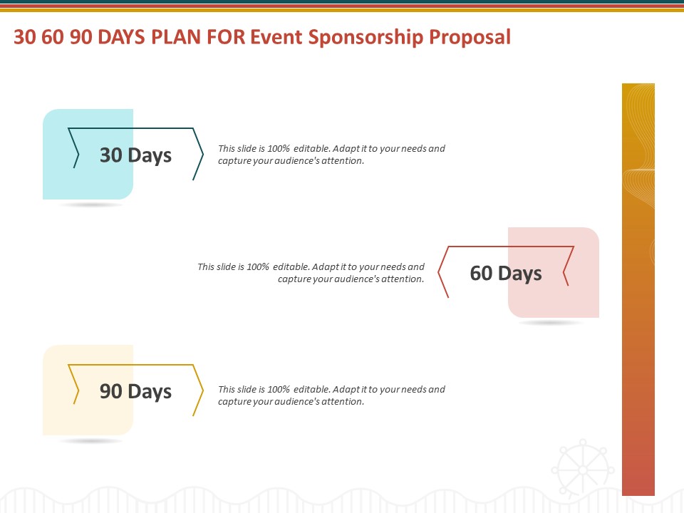 30 60 90 Days Plan For Event Sponsorship Proposal Ppt Summary Graphic Tips PDF