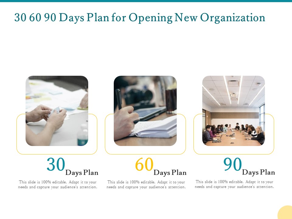 30 60 90 Days Plan For Opening New Organization Ppt PowerPoint Presentation Portfolio Background Image PDF