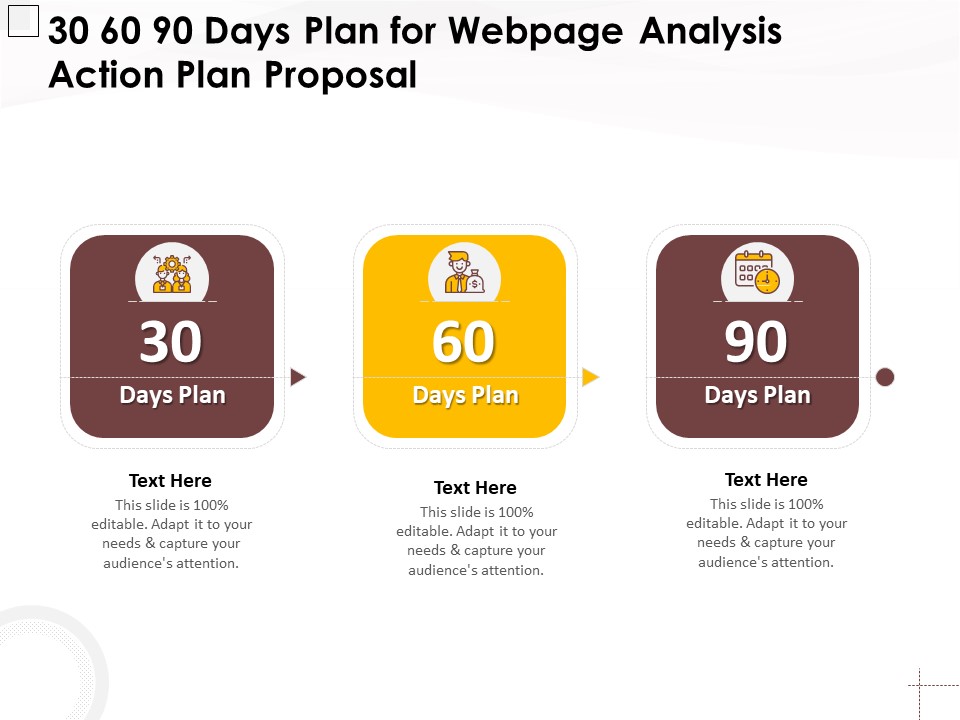 30 60 90 Days Plan For Webpage Analysis Action Plan Proposal Ppt PowerPoint Presentation Professional Backgrounds PDF