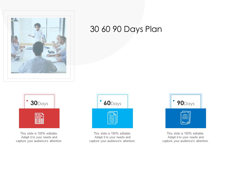30 60 90 Days Plan Formats PDF