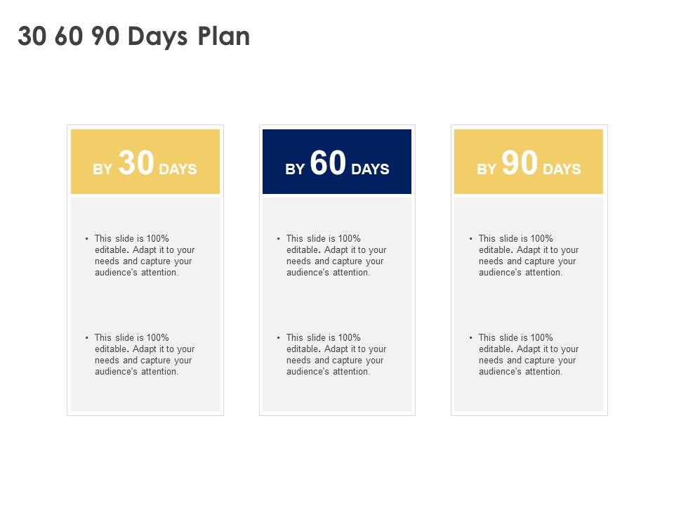 30 60 90 Days Plan Management Ppt Powerpoint Presentation Gallery Example