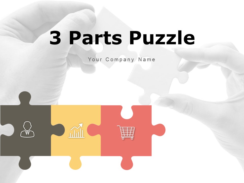 3 Parts Puzzle Circular Shape Split Segments Ppt PowerPoint Presentation Complete Deck