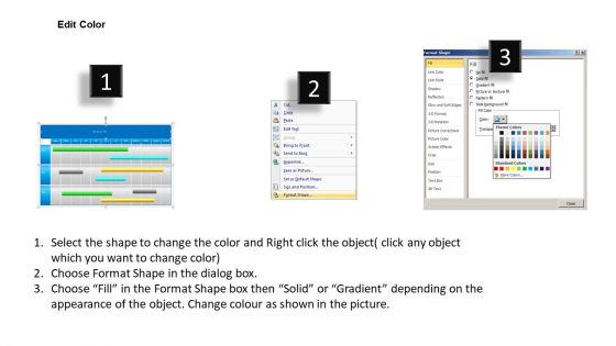 3 Years Project Planning Gantt Chart 2013 Calendar PowerPoint Slides Ppt Templates